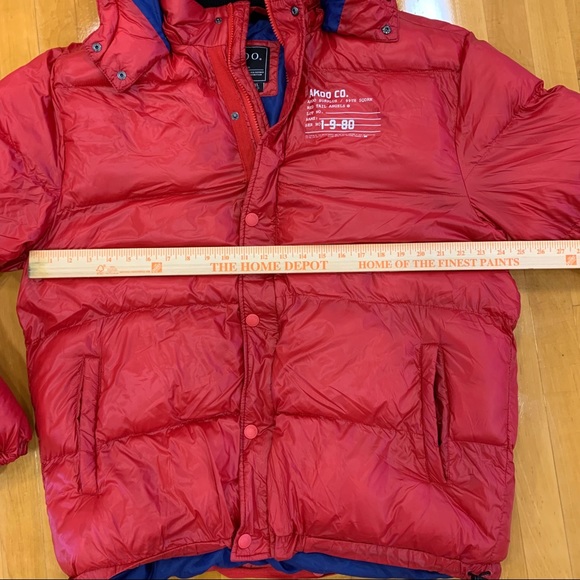 Sz 3xl Akoo Brand Red Puffer Jacket 